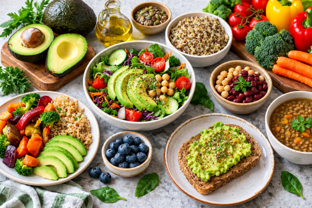 avocado benefits and healthy balanced meals