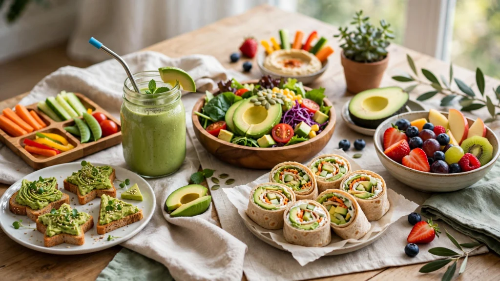  Healthy avocado meal ideas highlighting the benefits of avocado in children's diet.