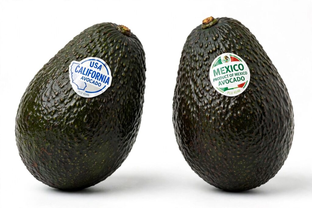 hass avocados grown in usa or mexico comparison usa california vs mexico sticker
